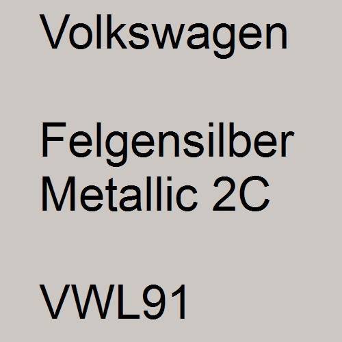 Volkswagen, Felgensilber Metallic 2C, VWL91.